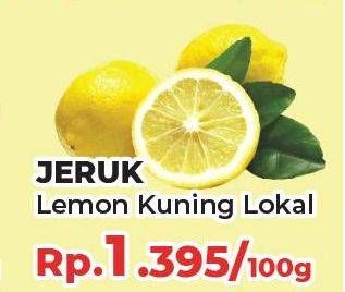 Promo Harga Jeruk Lemon Lokal per 100 gr - Yogya