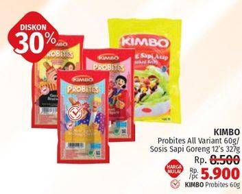 KIMBO Probites All Variant 60g / Sosis Sapi Goreng 12s