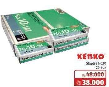 Promo Harga KENKO Staples No.10 per 20 box - Lotte Grosir