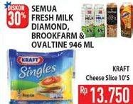 Promo Harga KRAFT Singles Cheese 10 pcs - Hypermart