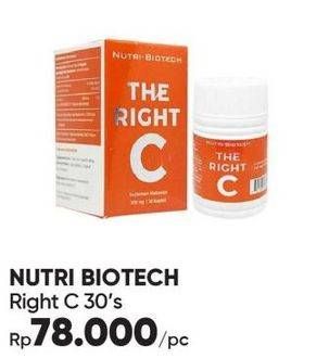 Promo Harga NUTRI BIOTECH The Right C 30 pcs - Guardian