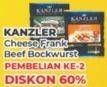 Promo Harga Kanzler Chees Frankfurter/Beef Bockwurst  - Yogya