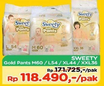 Promo Harga Sweety Gold Pants M60, L54, XL44, XXL36  - TIP TOP