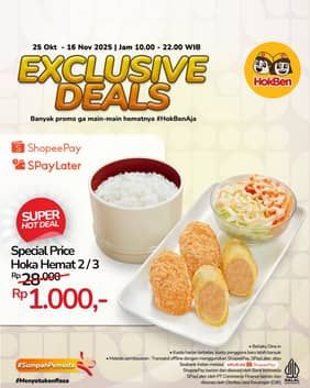 Promo Harga Exclusive Deals  - HokBen