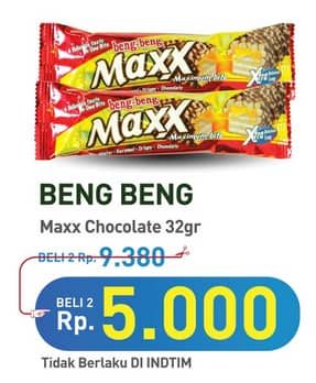 Promo Harga Beng-beng Wafer Chocolate Maxx 32 gr - Hypermart