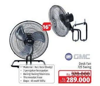 Promo Harga GMC Desk Fan 725 Swing All Variants  - Lotte Grosir