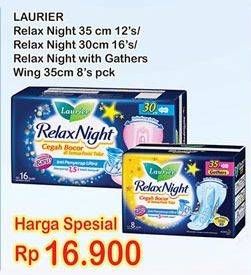 Promo Harga Relax Night 30cm 16s/35cm 12s/Gathers 35 8s.  - Indomaret