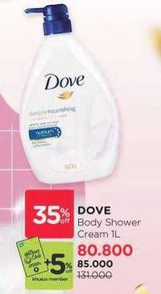 Promo Harga Dove Body Wash 1000 ml - Watsons