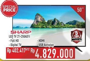 Promo Harga SHARP 2T-C50AD1i Full-HD 50"  - Hypermart