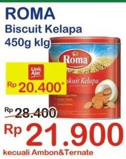 Promo Harga ROMA Biskuit Kelapa 450 gr - Indomaret