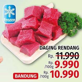 Promo Harga Daging Rendang Sapi per 100 gr - LotteMart