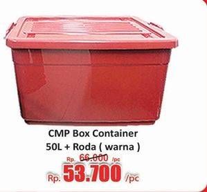 Promo Harga CPM Container Box + Roda Warna 50000 ml - Hari Hari