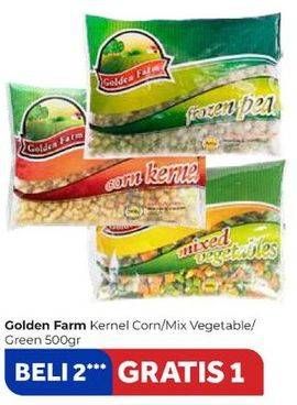 Promo Harga Golden Farm Corn Kernel/Green Peas/Mixed Vegetables  - Carrefour