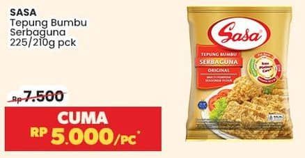 Promo Harga Sasa Tepung Bumbu Serbaguna Original 225 gr - Indomaret