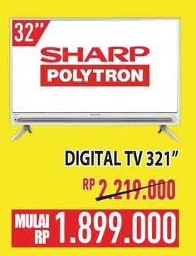 Promo Harga Sharp/Polytron Digital TV  - Hypermart