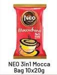 Promo Harga Neo Coffee 3 in 1 Instant Coffee Moccachino per 10 pcs 20 gr - Alfamart