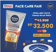 Promo Harga Nivea Men Facial Foam Extra Bright CHYA Vitamin Scrub 100 ml - Alfamart
