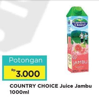 Promo Harga COUNTRY CHOICE Jus Buah Jambu 1 ltr - Alfamart