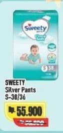 Promo Harga Sweety Silver Pants S38, S36 36 pcs - Alfamart