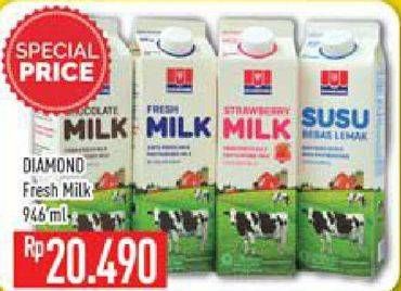 Promo Harga DIAMOND Milk UHT 946 ml - Hypermart
