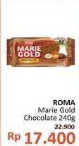 Promo Harga ROMA Marie Gold Chocolate 240 gr - Alfamidi