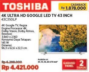 Promo Harga Toshiba 43C350LP  - COURTS