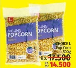 Promo Harga CHOICE L Jagung Pop Corn 500 gr - LotteMart