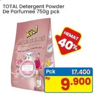 Promo Harga Total Detergent Powder de Perfumee 750 gr - Indomaret