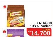 Promo Harga ENERGEN Cereal Instant All Variants per 10 sachet - Alfamidi