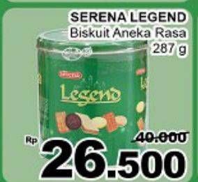 Promo Harga SERENA Biskuit Legend 287 gr - Giant