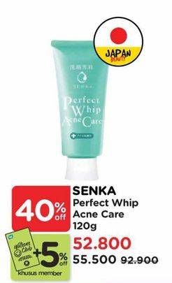 Promo Harga Senka Perfect Whip Facial Foam Acne Care 100 gr - Watsons
