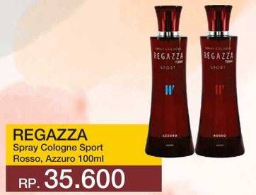 Promo Harga REGAZZA Body Spray Cologne Azzurro 100 ml - Yogya