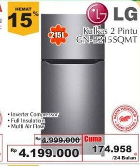 Promo Harga LG GN-B215 | Kulkas 2 Pintu SQMT  - Giant