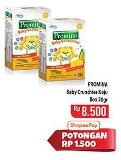 Promo Harga Promina 8+ Baby Crunchies Keju 20 gr - Hypermart