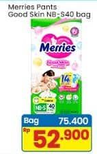 Promo Harga Merries Pants Good Skin S40 40 pcs - Indomaret