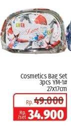 Promo Harga I/YW Cosmetic Bag Set YM-1 27 X 17 Cm 3 pcs - Lotte Grosir