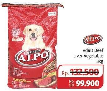 Promo Harga ALPO Makanan Anjing Liver Vegetable 3 kg - Lotte Grosir
