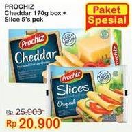 Promo Harga PROCHIZ Keju Slice 5s + Cheddar  - Indomaret
