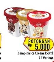 Promo Harga Campina Ice Cream All Variants 350 ml - Hypermart