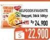 Promo Harga BELFOODS Nugget Chicken Nugget Stick, Chicken Nugget 500 gr - Hypermart
