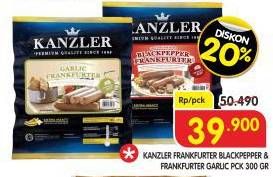 Promo Harga Kanzler Frankfurter Black Pepper, Garlic 300 gr - Superindo