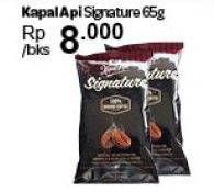 Promo Harga Kapal Api Signature 2 In 1 Kopi + Gula 65 gr - Carrefour