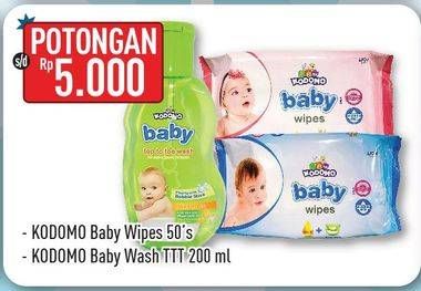 Promo Harga KODOMO Baby Wipes/Baby Top To Toe Wash  - Hypermart