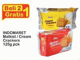 Promo Harga INDOMARET Malkist Crackers per 2 pcs 125 gr - Indomaret