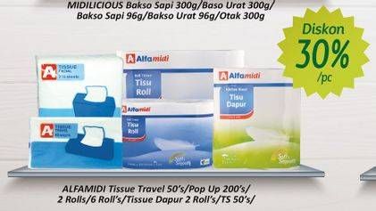 Promo Harga ALFAMIDI Travel Tissue/Tissue Roll  - Alfamidi