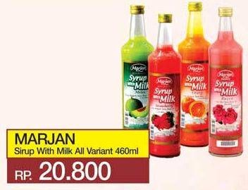 Promo Harga MARJAN Syrup with Milk All Variants 460 ml - Yogya