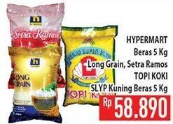 Promo Harga Hypermart Beras Long Grain, Setra Ramos/ Topi Koki Slyp Kuning  - Hypermart