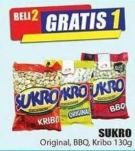 Promo Harga DUA KELINCI Kacang Sukro BBQ, Original, Kribo 130 gr - Hari Hari
