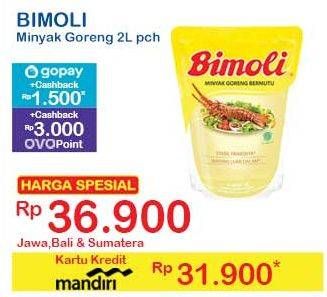 Promo Harga Bimoli Minyak Goreng 2000 ml - Indomaret