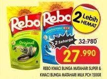 Promo Harga Rebo Kuaci Bunga Matahari Original, Milk 150 gr - Superindo